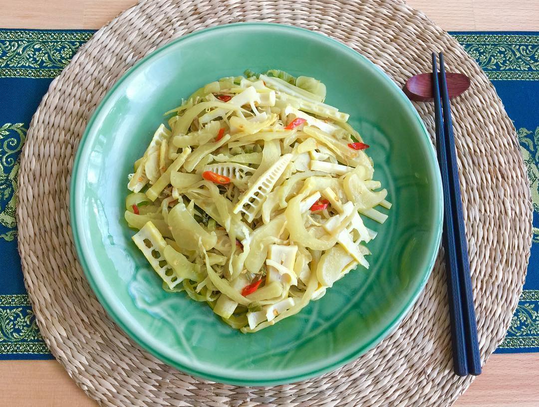 Stir-Fried Spring Bamboo Shots