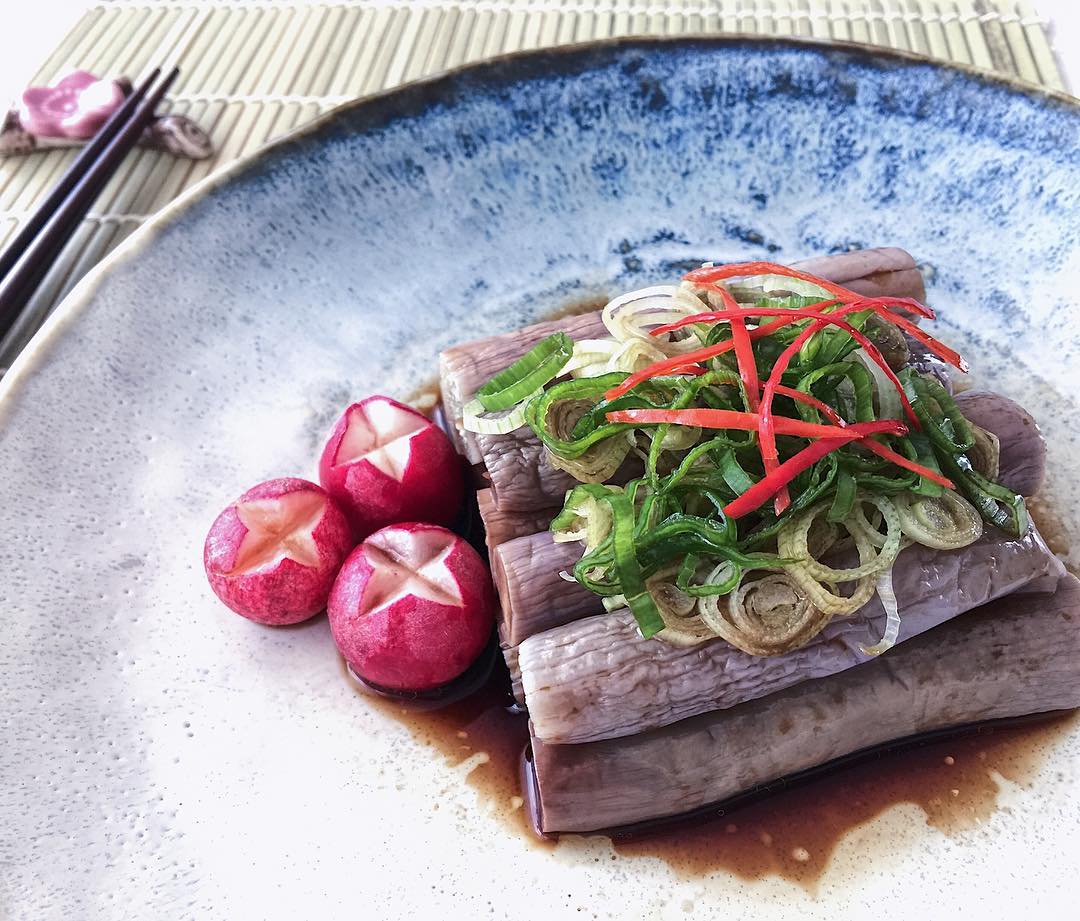 Baby Japanese Eggplant Salad