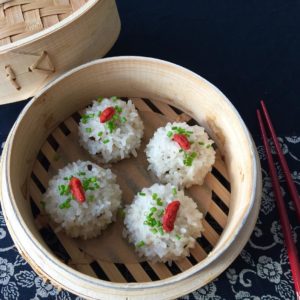 Chicken Mushroom Rice Balls