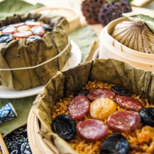 Steamed Rice in Lotus Leaf