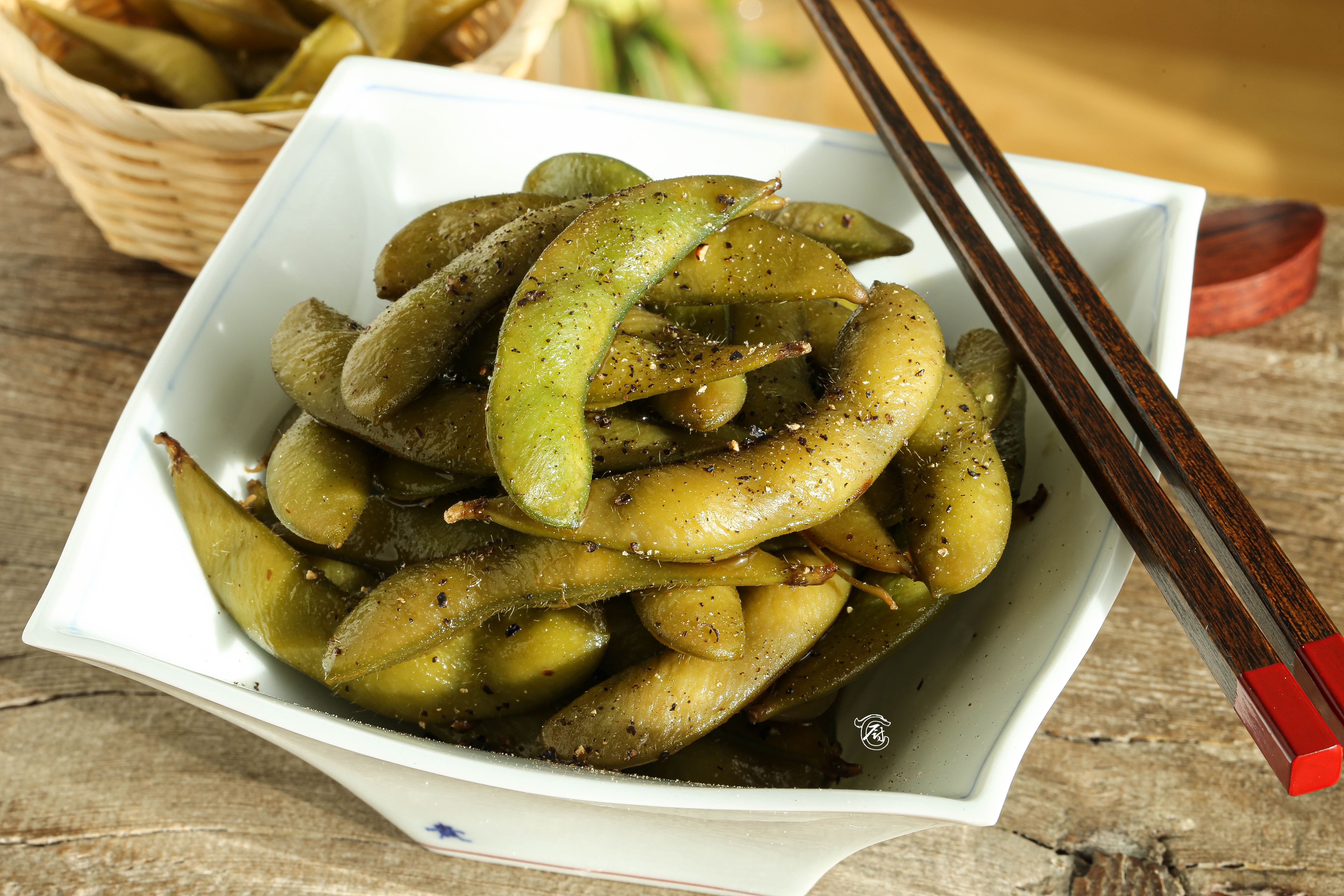 Braising Edamame